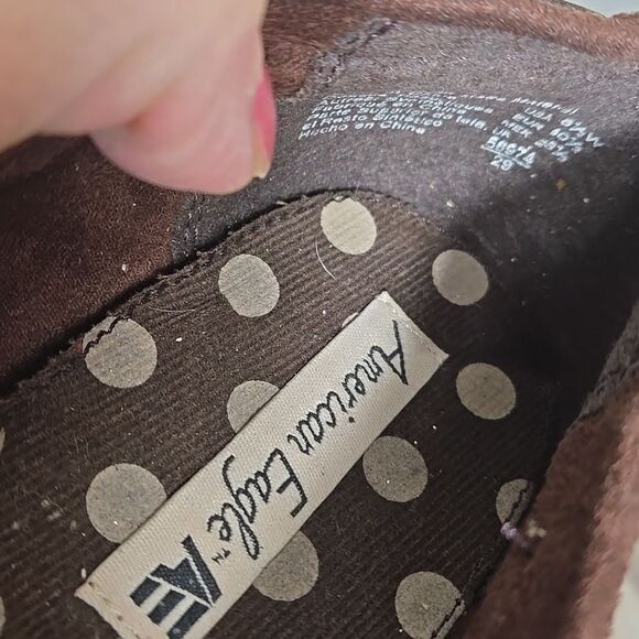 American Eagle Outfitters Brown Moccasin Bow Shoes - Picture 7 of 7